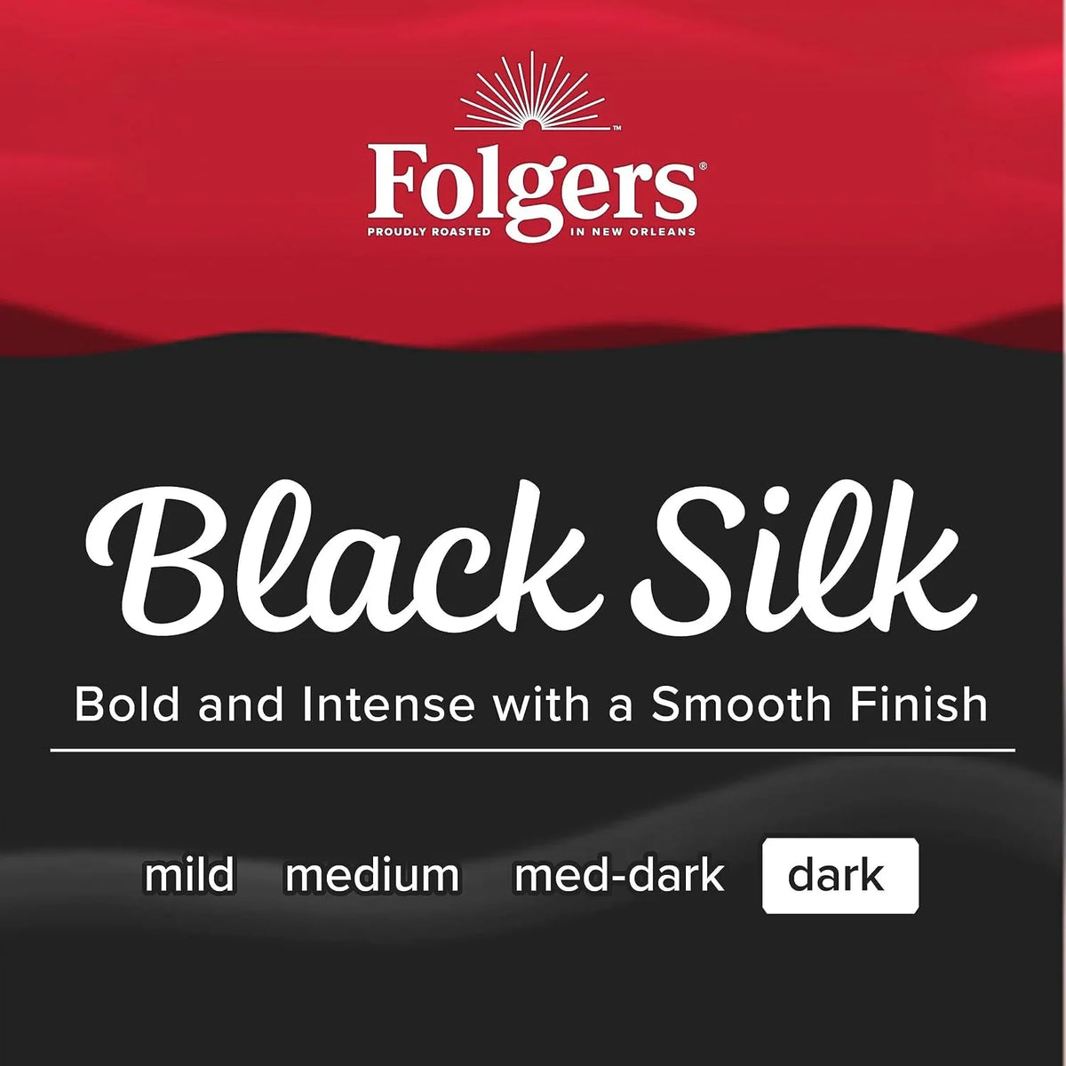 Folgers Black Silk Dark Roast Coffee, Keurig K-Cup Pods, 32 Count Box