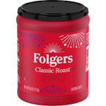 Folgers Classic Roast Ground Coffee, Medium Roast, 9.6 Oz. Canister