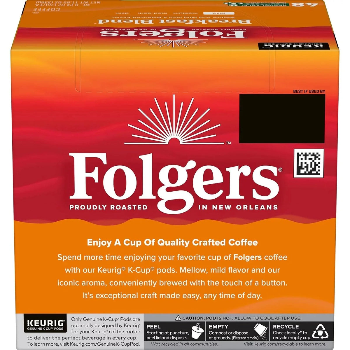 Folgers K Cups (Breakfast Blend, 12 Count (Pack of 4))